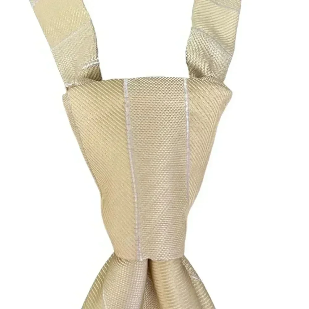 Yellow Men's Classic Stripes Tie Size Regular